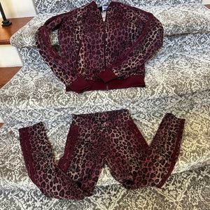 Adidas Originals Superstar Leopard Print Zip Jacket and leggings both Size XS